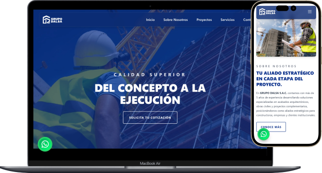 Sitio web de Grupo Dalsa