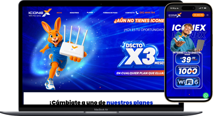 Sitio web de Iconex